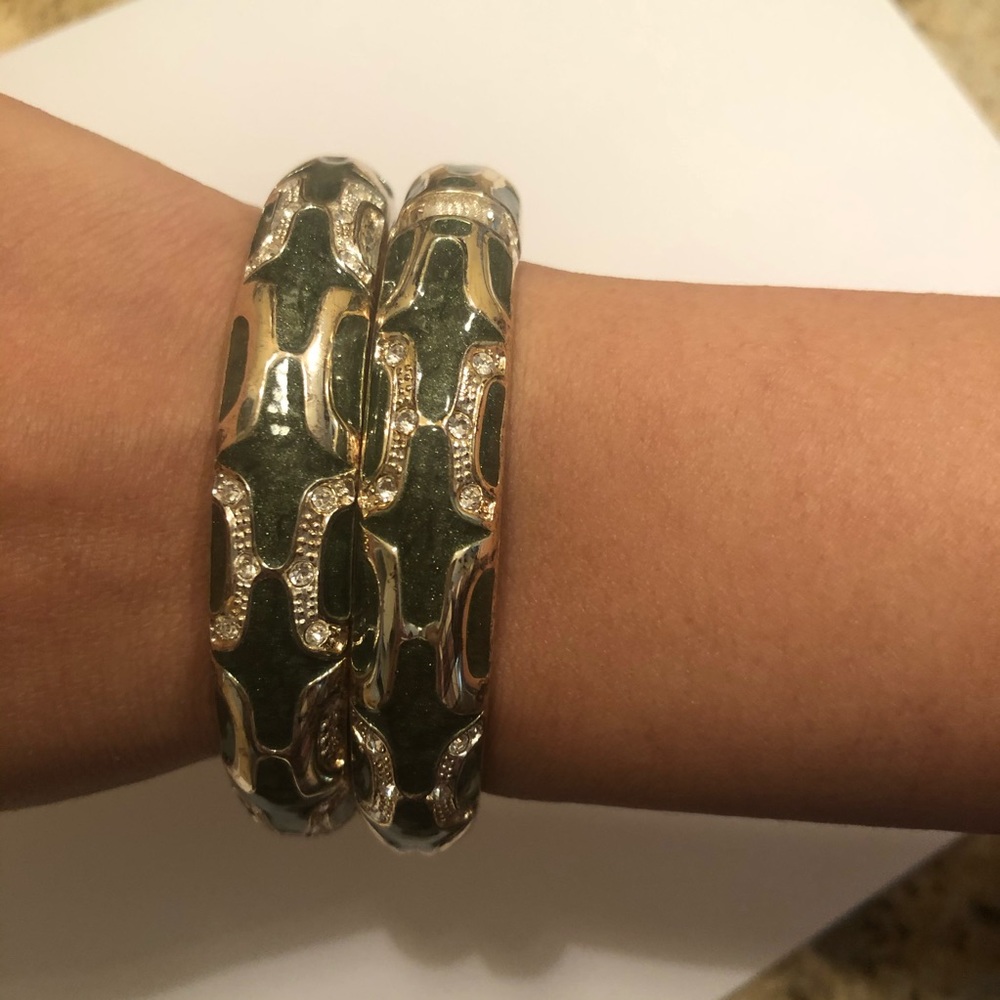 Two Green Bangles - image 1